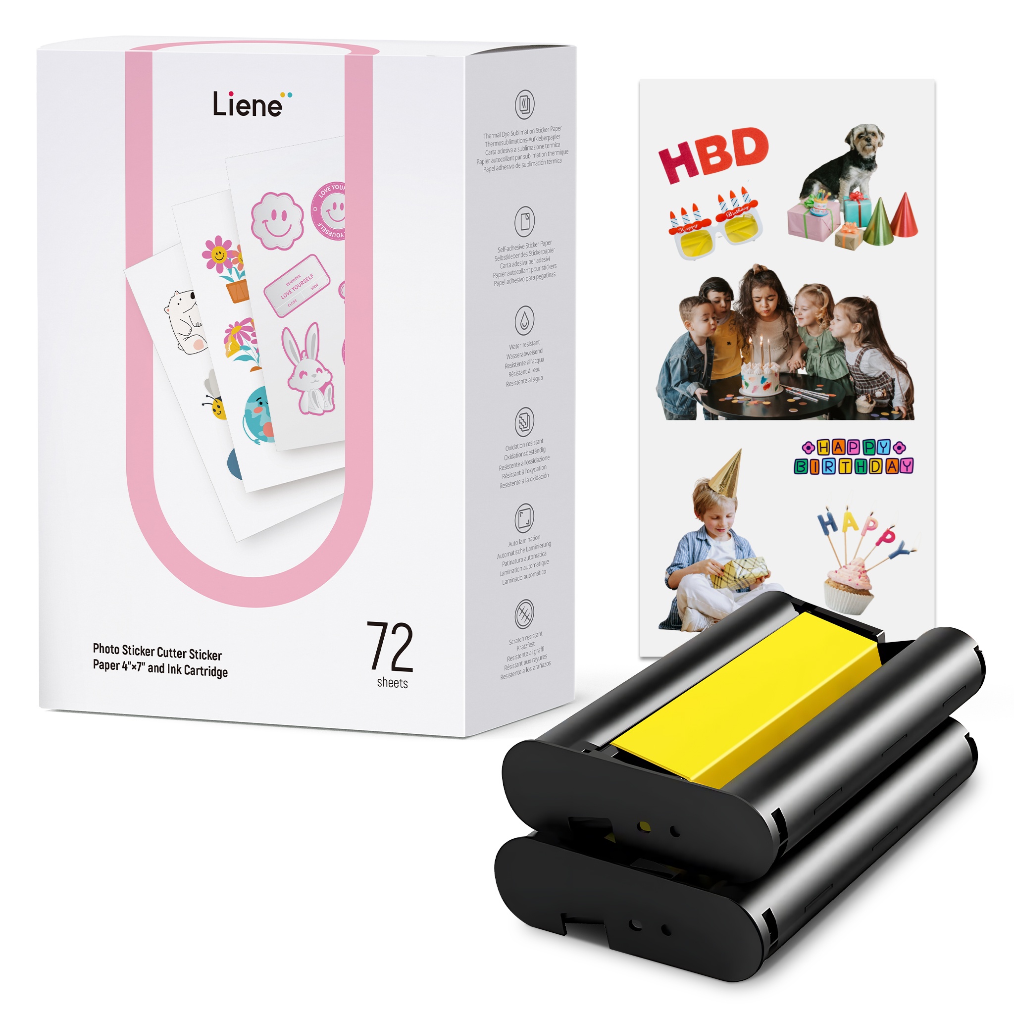 Liene Photo Sticker Cutter Paper 4X7