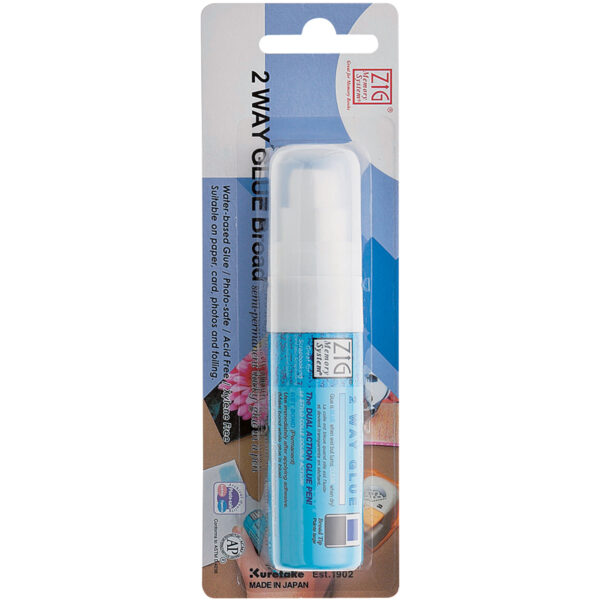 ZIG 2-WAY GLUE PEN BROAD TIP
