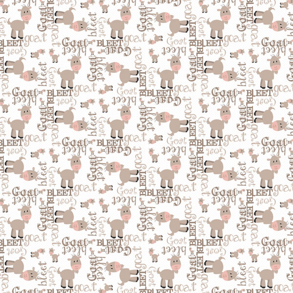 SCRAPBOOK CUSTOMS 12X12 BARN BUD GOAT