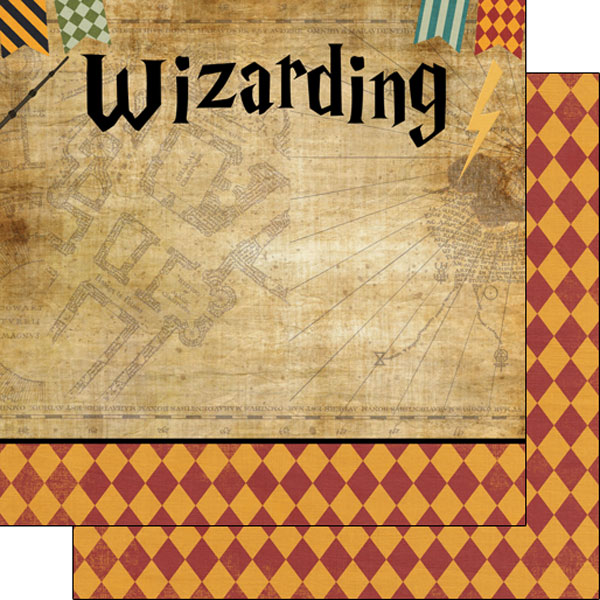 SCRAPBOOK CUSTOMS 12X12 WIZARDING WORLD LEFT