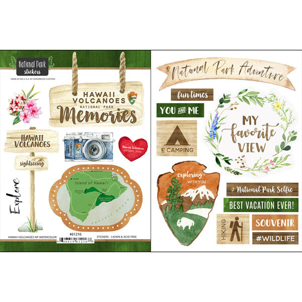 SCRAPBOOK CUSTOMS HAWAII VOLCANOES NATIONAL PARK