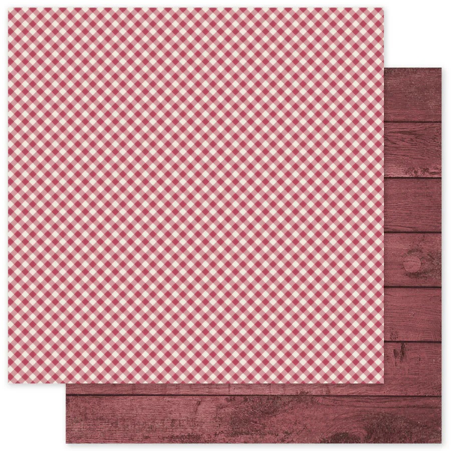 Paper Roses Christmas Holly Basics B 12X12 Paper