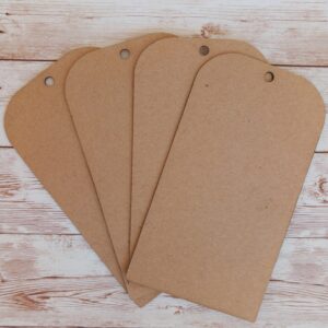 Clear Scraps Chipboard Rounded Tags
