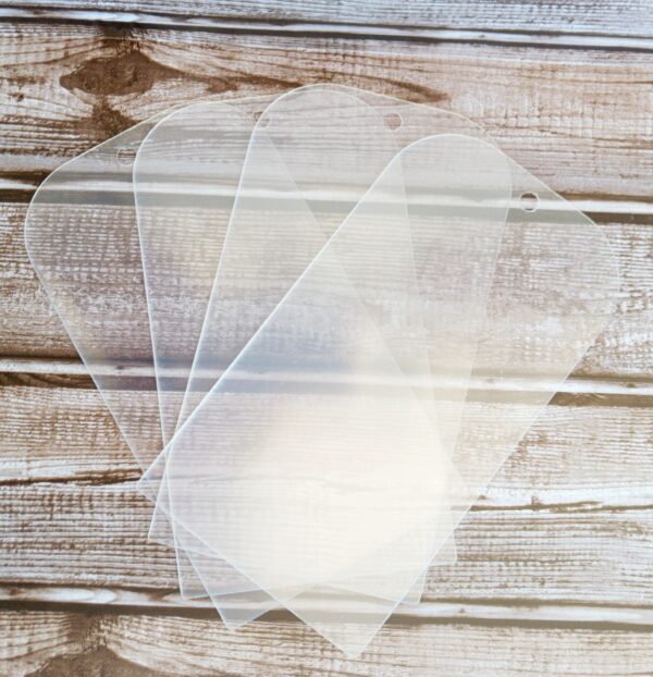 Clear Scraps Acrylic Rounded Tags