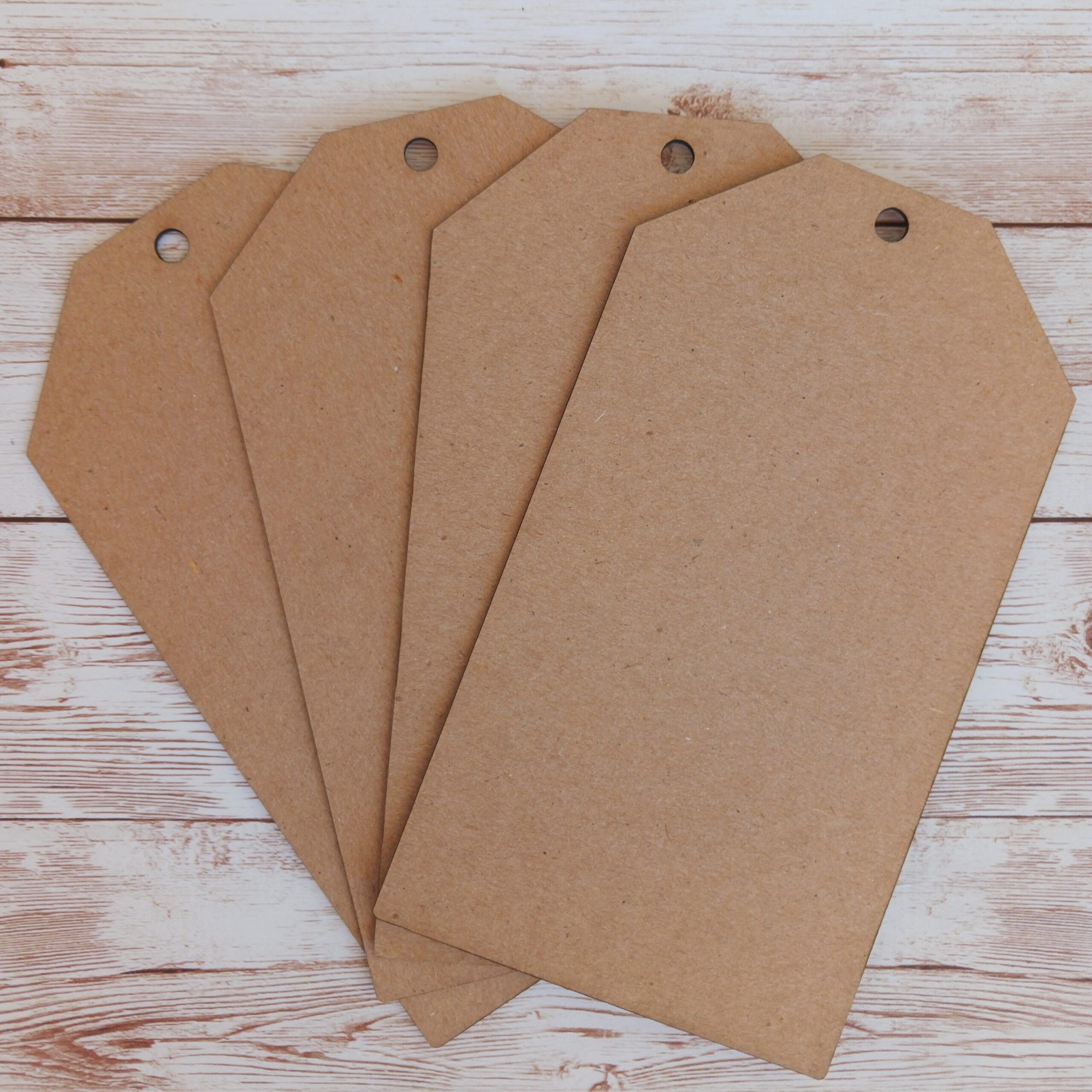 Clear Scraps Chipboard Angled Tags