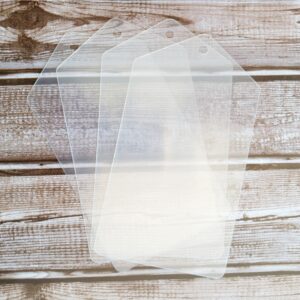 Clear Scraps Acrylic Pentagon Tags