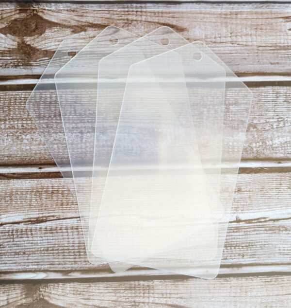 Clear Scraps Acrylic Pentagon Tags Clear Scraps Acrylic Pentagon Tags