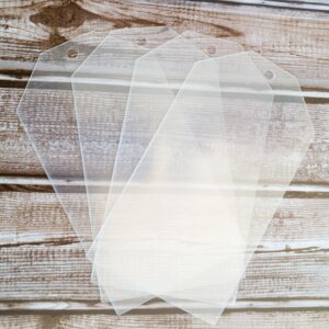 Clear Scraps Acrylic Angled Tags