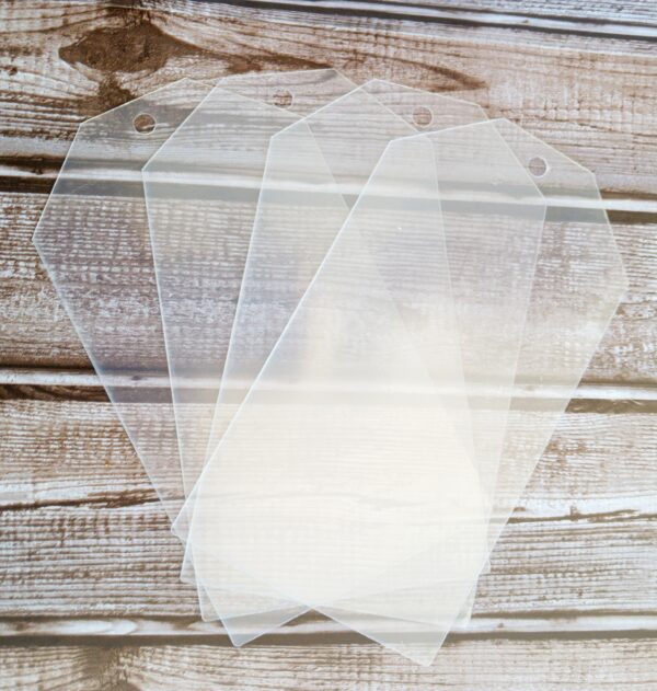 Clear Scraps Acrylic Angled Tags
