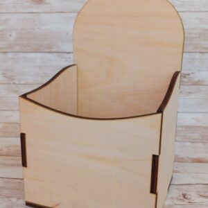 Clear Scraps Diy Wood Rounded Tag Box