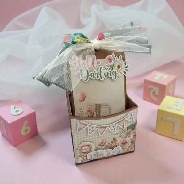 Clear Scraps Diy Wood Rounded Tag Box