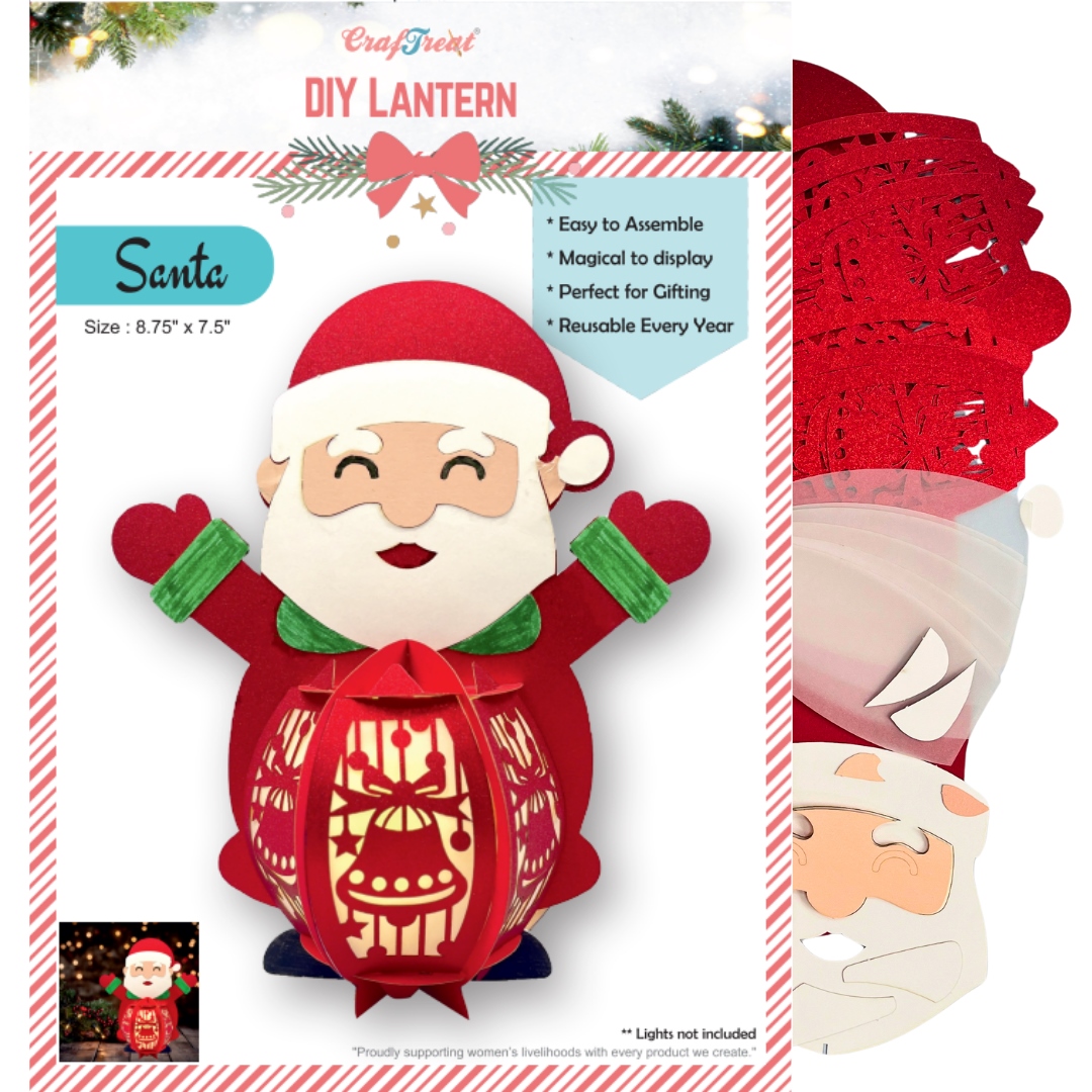 Craftreat Diy Paper Lanterns Santa