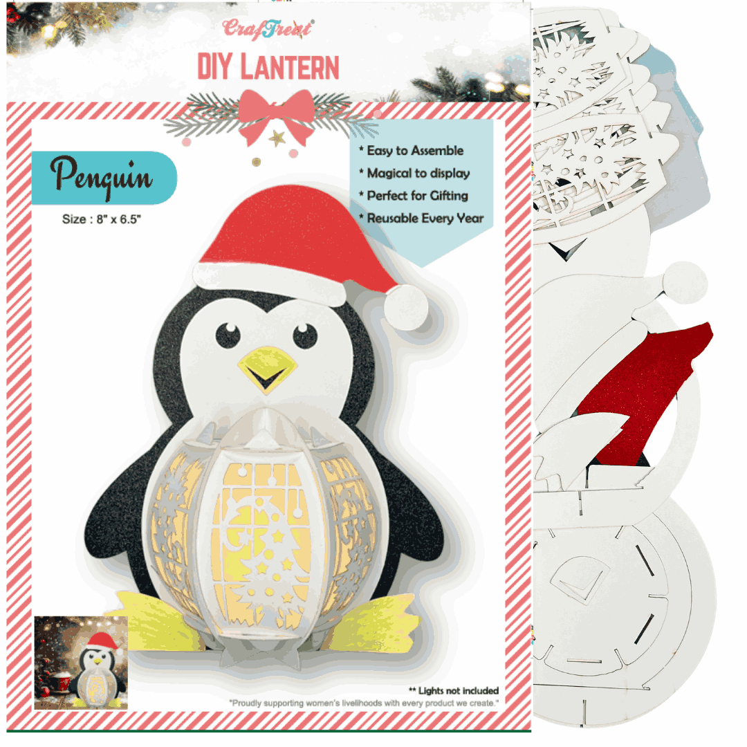 Craftreat Diy Paper Lanterns Penguin