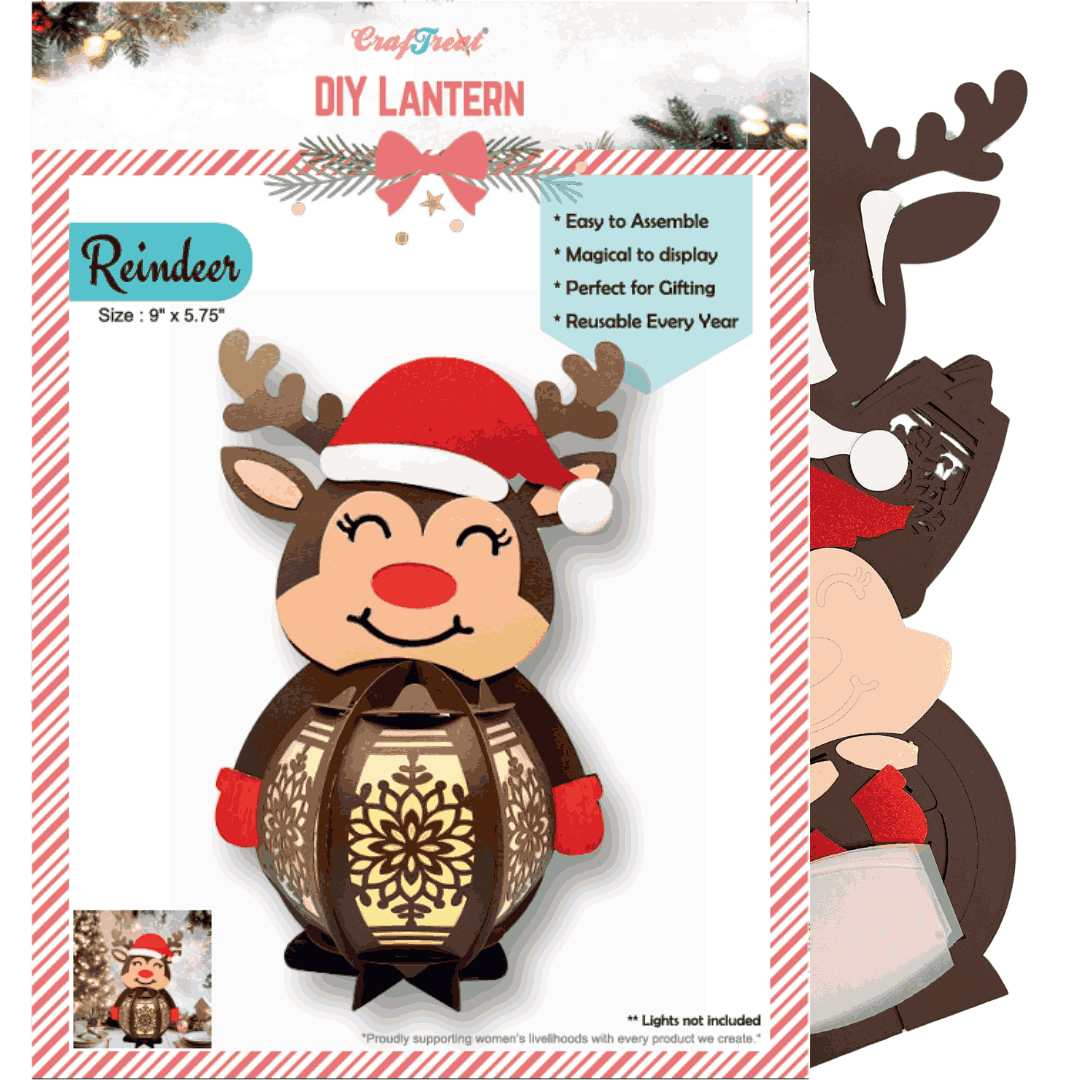 Craftreat Diy Paper Lanterns Reindeer