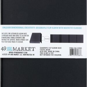 49 & MARKET QUADRUPLE FLIP ALBUM BASE BLACK