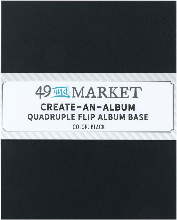 49 & MARKET QUADRUPLE FLIP ALBUM BASE BLACK