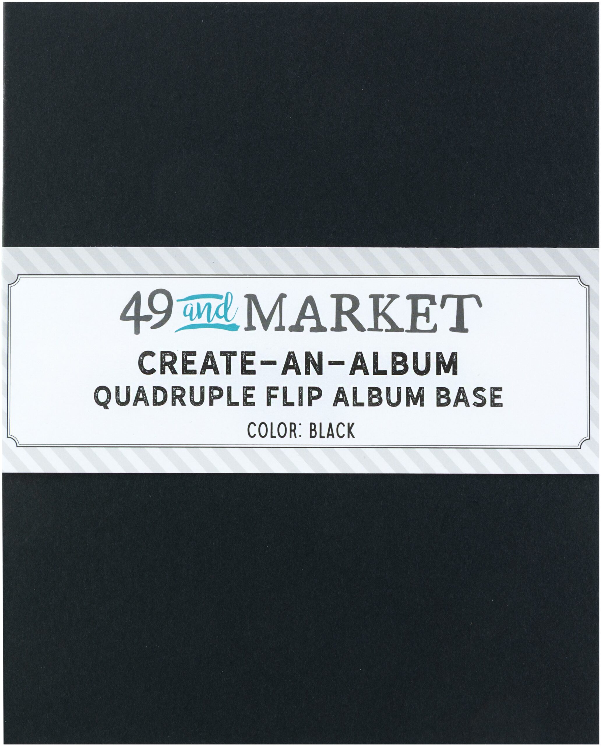 49 & MARKET QUADRUPLE FLIP ALBUM BASE BLACK