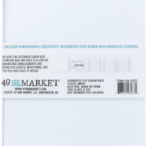49 & MARKET QUADRUPLE FLIP ALBUM BASE WHITE