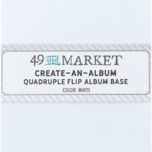 49 & MARKET QUADRUPLE FLIP ALBUM BASE WHITE
