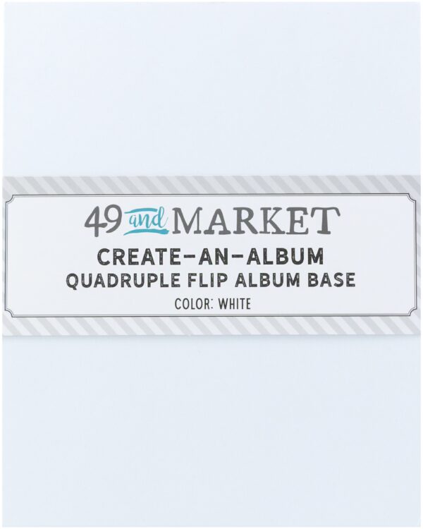 49 & MARKET QUADRUPLE FLIP ALBUM BASE WHITE