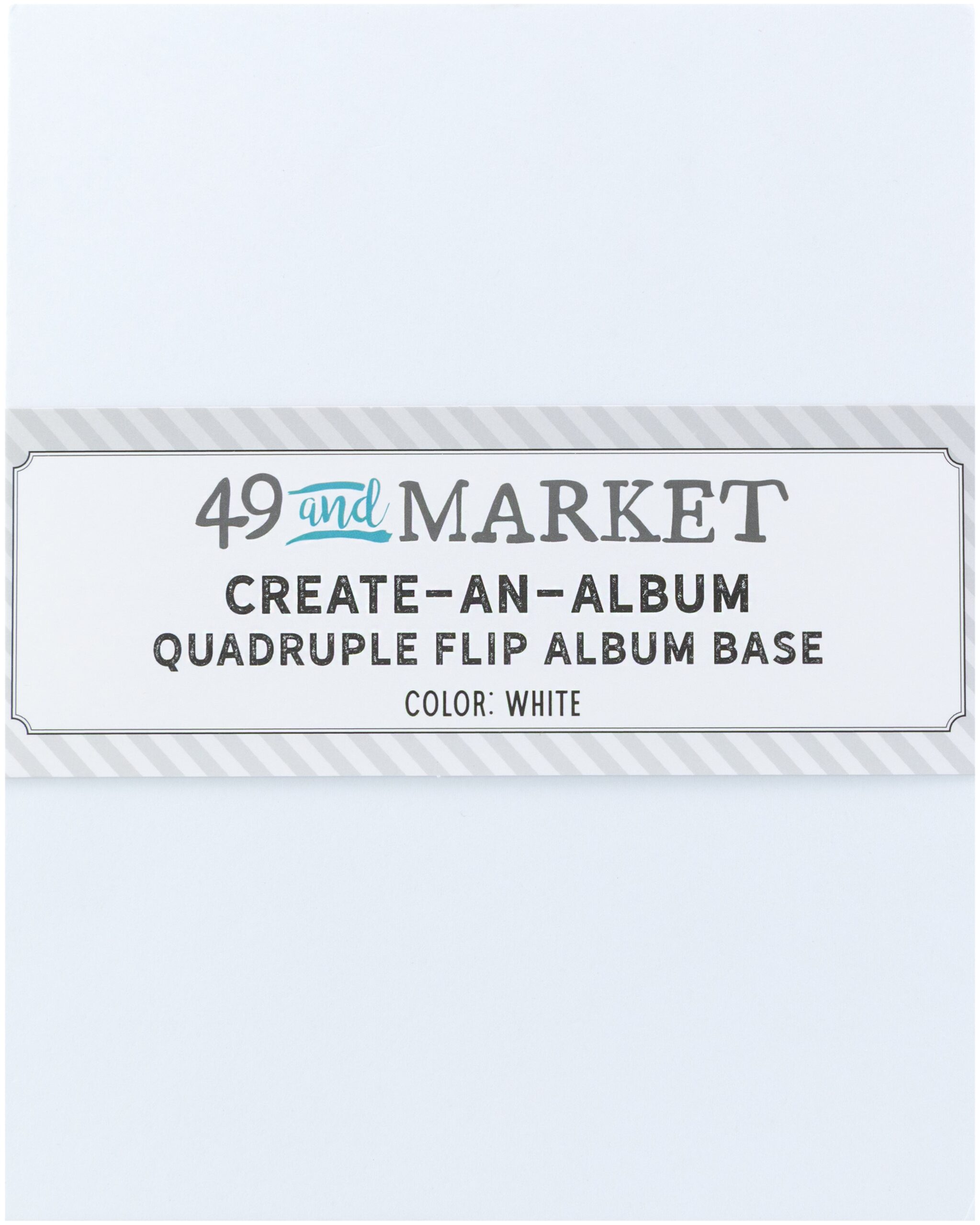 49 & MARKET QUADRUPLE FLIP ALBUM BASE WHITE