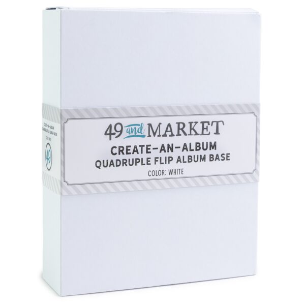 49 & MARKET QUADRUPLE FLIP ALBUM BASE WHITE