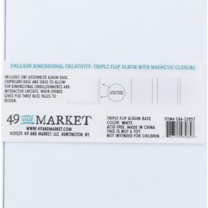49 & MARKET TRIPLE FLIP ALBUM BASE WHITE