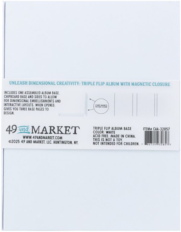 49 & MARKET TRIPLE FLIP ALBUM BASE WHITE