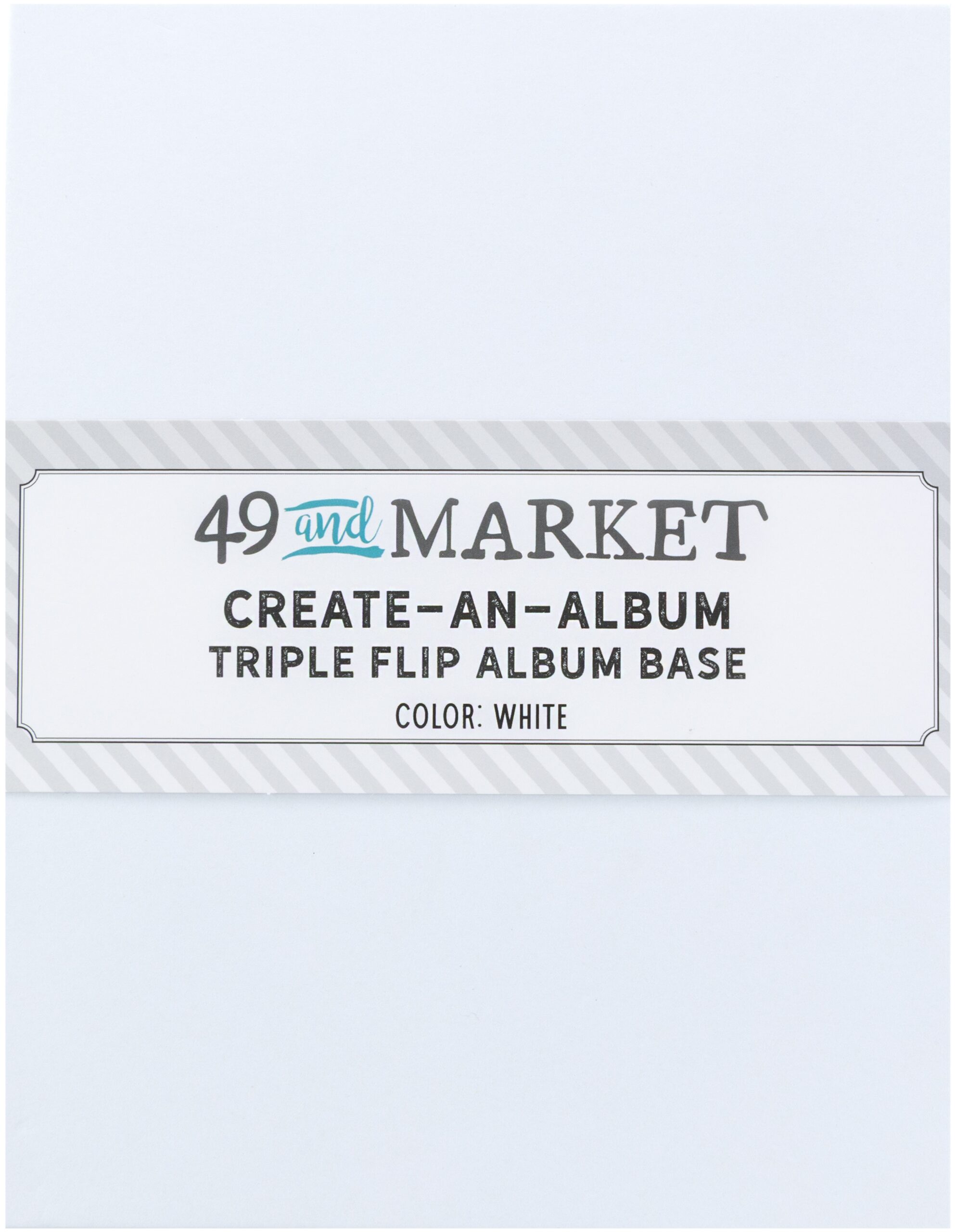 49 & MARKET TRIPLE FLIP ALBUM BASE WHITE
