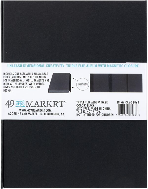 49 & MARKET TRIPLE FLIP ALBUM BASE BLACK