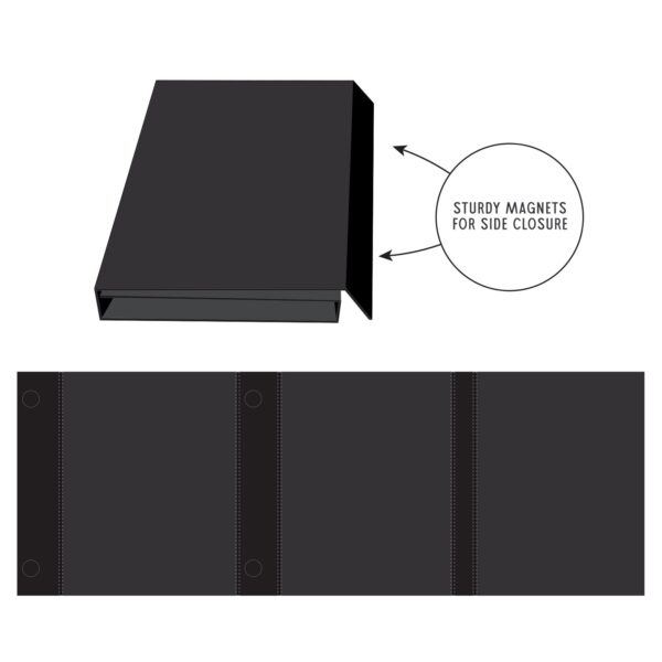 49 & MARKET TRIPLE FLIP ALBUM BASE BLACK