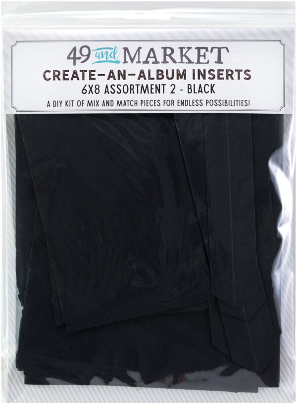 49 & MARKET CREATE AN ALBUM INSERTS 2 BLACK ASSORTMENT