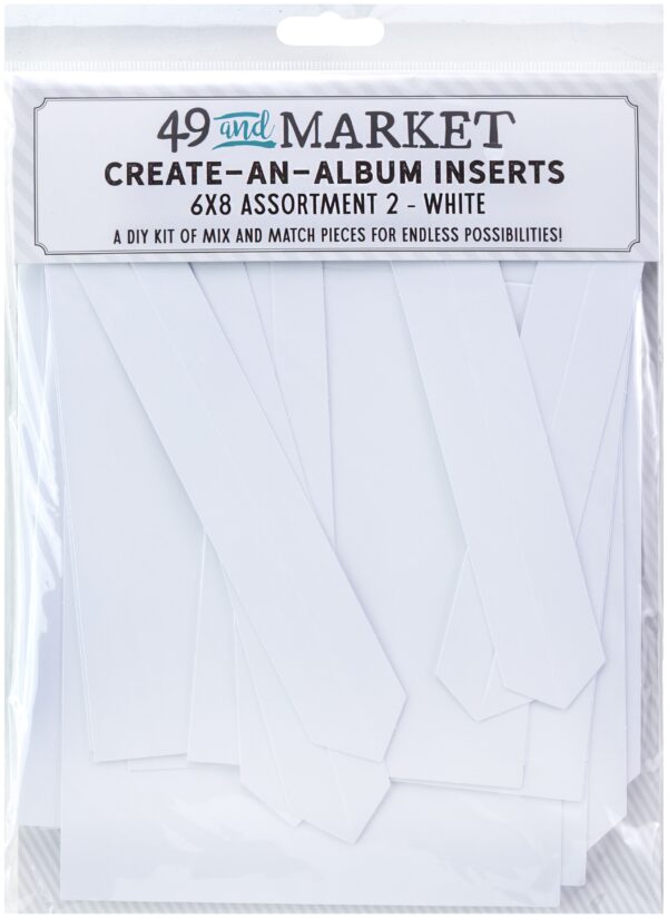 49 & MARKET CREATE AN ALBUM INSERTS 2 WHITE ASSORTMENT