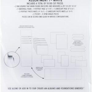 49 & MARKET CREATE AN ALBUM INSERTS 1 WHITE ASSORTMENT