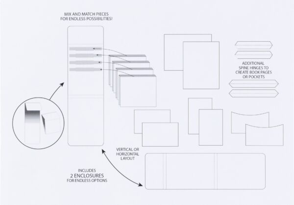 49 & MARKET CREATE AN ALBUM INSERTS 1 WHITE ASSORTMENT
