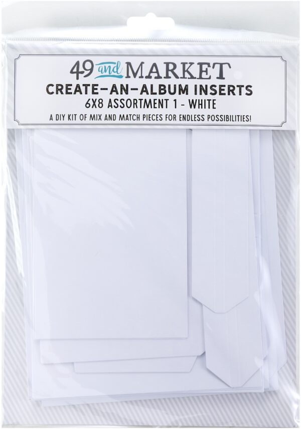49 & MARKET CREATE AN ALBUM INSERTS 1 WHITE ASSORTMENT