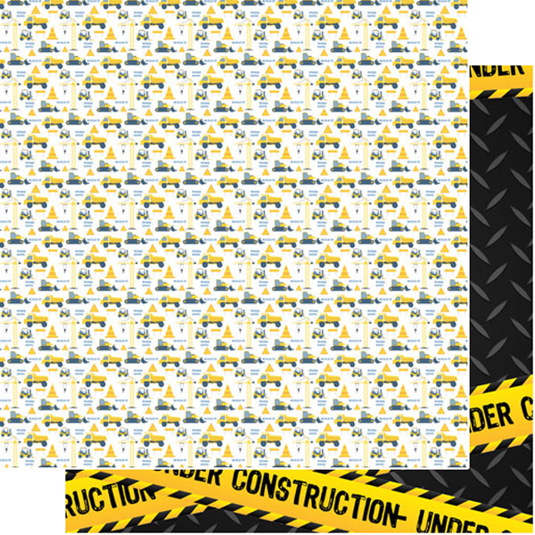 SCRAPBOOK CUSTOMS 12X12 UNDER CONSTRUCTION