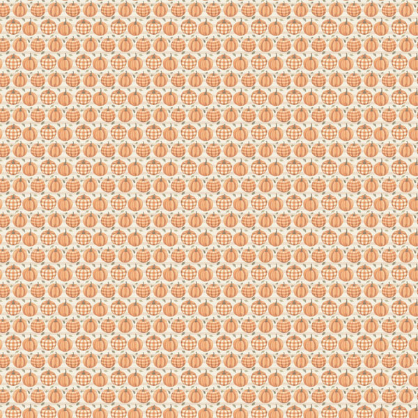 SCRAPBOOK CUSTOMS 12X12 PUMPKIN GINGHAM