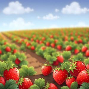SCRAPBOOK CUSTOMS 12X12 STRAWBERRY FIELDS