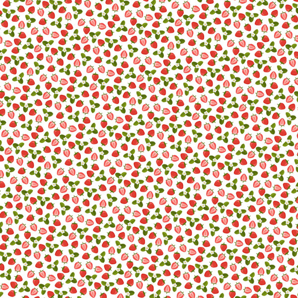 SCRAPBOOK CUSTOMS 12X12 STRAWBERRY GINGHAM