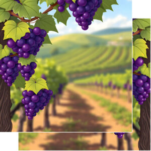 SCRAPBOOK CUSTOMS 12X12 GRAPE VINEYARD