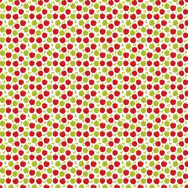 SCRAPBOOK CUSTOMS 12X12 APPLE GINGHAM