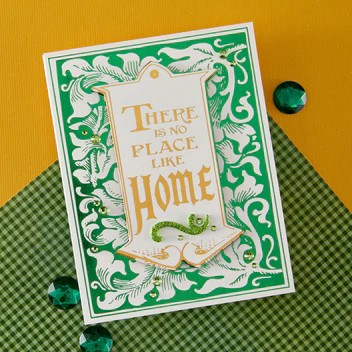 Spellbinders Wonder of Oz Betterpress Plate Frame & Tag From the Wonderland Collection