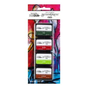 Spellbinders Festive Betterpress Ink Mini Set By Dina Wakley