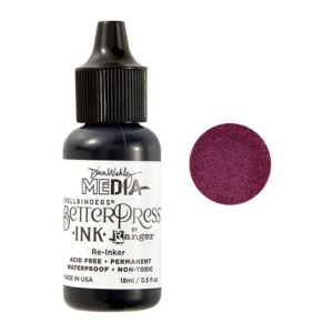 Spellbinders Ink Refill Betterpress Ink Eggplant By Dina Wakley