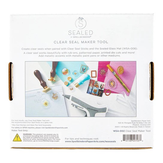 Spellbinders Clear Seal Maker Tool From the Sealed By Spellbinders Collection
