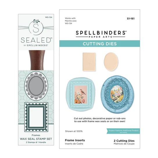 Spellbinders Frames Wax Seal Stamp and Die Bundle