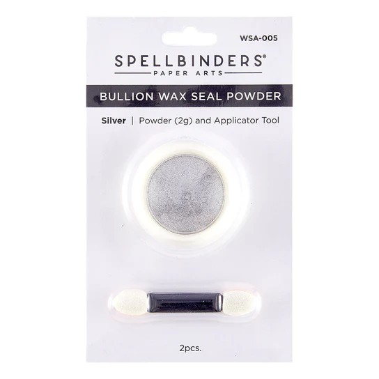 Spellbinders Bullion Wax Seal Powder Silver From the Clear Seal Maker Tool Collection Spellbinders Bullion Wax Seal Powder Silver From the Clear Seal Maker Tool Collection