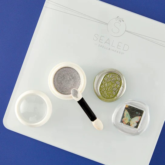 Spellbinders Bullion Wax Seal Powder Silver From the Clear Seal Maker Tool Collection