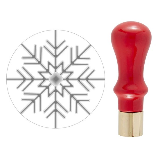 Spellbinders Spellbinders Mini 3D Wax Seal Stamp Snowflake From the Holiday Magic Collection